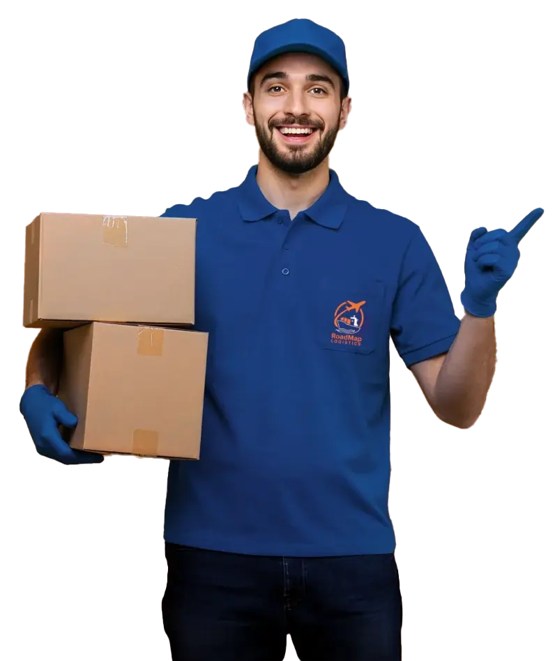 delivery man roadmap logistics