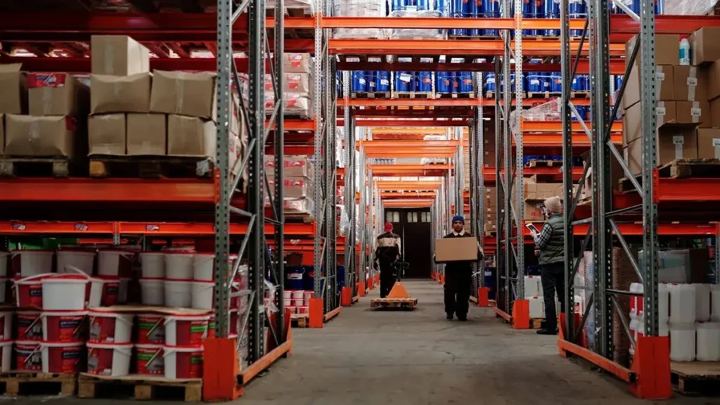 workers in warehouse